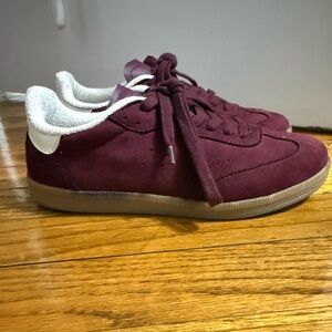 H&M Burgundy and White Sneakers